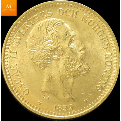 Sweden 20 kronor 1885 kvalitet 0/01, NGC MS63 Sweden 20 kronor 1885 kvalitet 0/01, NGC MS63