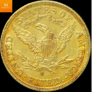 USA 5 dollar 1901 S kvalitet 1+/01