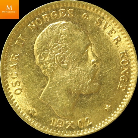 10 kroner 1902 kvalitet 1+/01