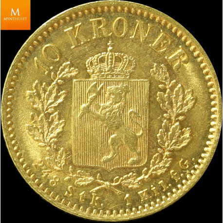 10 kroner 1902 kvalitet 1+/01