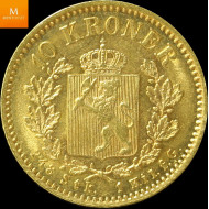 10 kroner 1902 kvalitet 1+/01