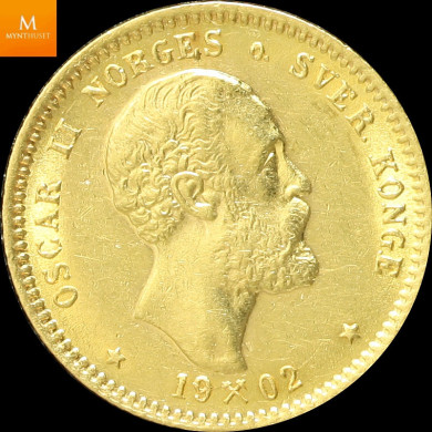 10 kroner 1902 kvalitet 1+/01