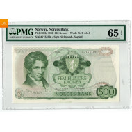 500 Kroner 1985 A7154566 PMG 65 EPQ, kvalitet 0