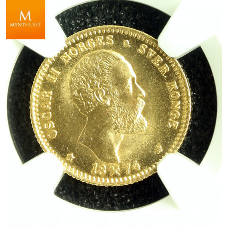 10 kroner 2,5 SP kvalitet 0, NGC MS66. RÅ mynt.