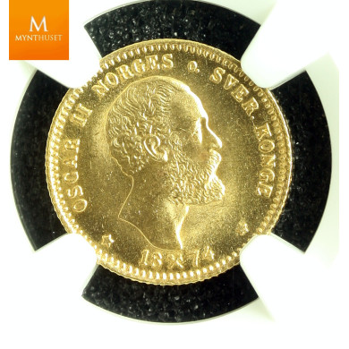 10 kroner 2,5 SP kvalitet 0, NGC MS66. RÅ mynt. 10 kroner 2,5 SP kvalitet 0, NGC MS66. RÅ mynt.