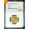 20 kroner/5 SP 1875 kvalitet 0/01, NGC MS66