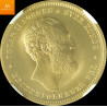 20 kroner/5 SP 1875 kvalitet 0/01, NGC MS66