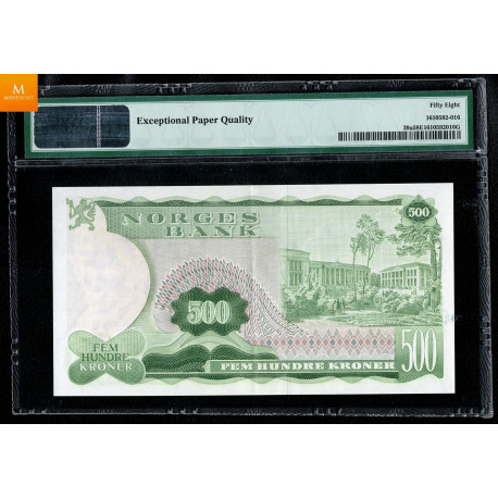 500 kroner 1978 A0324092 Kvalitet 1+, PMG AU58 EPQ