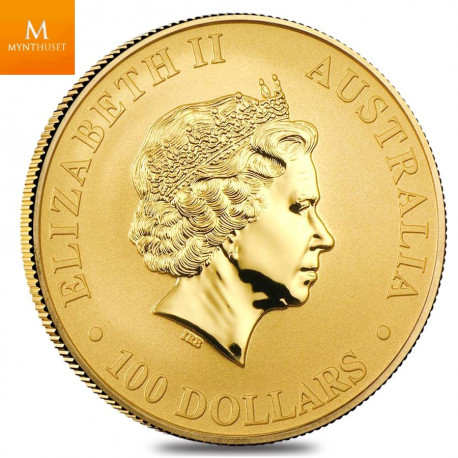 Australia 2015 1 oz Gull Kangaroo  .9999 fint gull i kvalitet BU i kapsel