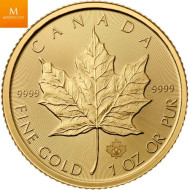 Canada 1 OZ GULL 9999 2015 MAPLE LEAF BU