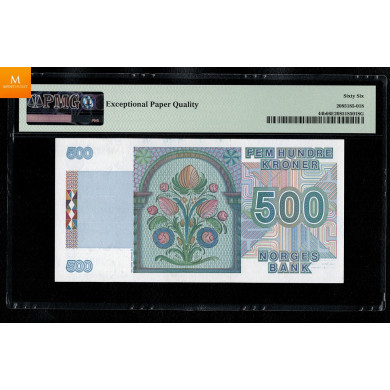 500 kroner 1994 PMG MS66EPQ, KVALITET 0 500 kroner 1994 PMG MS66EPQ, KVALITET 0