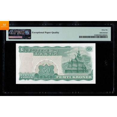 50 kroner 1983 N9876324 Kvalitet PMG MS67 EPQ , Nydelig kvalitet 0