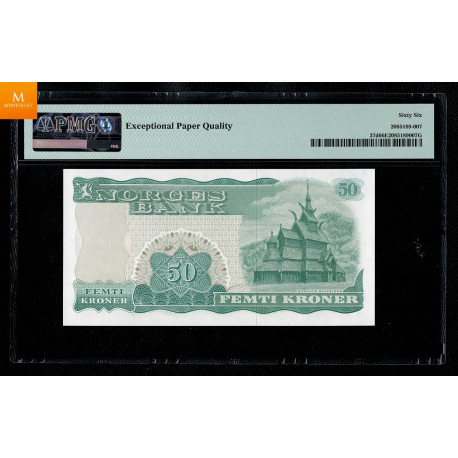 50 kroner 1983 N9876324 Kvalitet PMG MS67 EPQ , Nydelig kvalitet 0