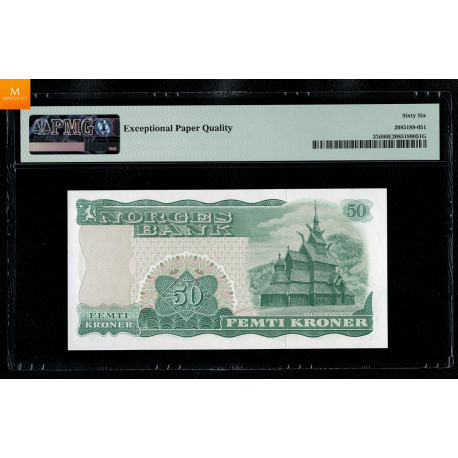 50 kroner 1983 N9876324 Kvalitet PMG MS67 EPQ , Nydelig kvalitet 0