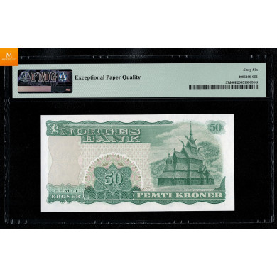 50 kroner 1983 N9876324 Kvalitet PMG MS67 EPQ , Nydelig kvalitet 0