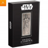 Niue 2022  1 oz Sølvbarre Star Wars «Han Solo in Carbonite» Coin Bar Antique M/Etui og COA