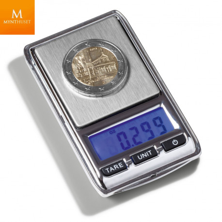 LIBRA MINI DIGITAL VEKT i hendig lommeformat med opplyst LCD panel