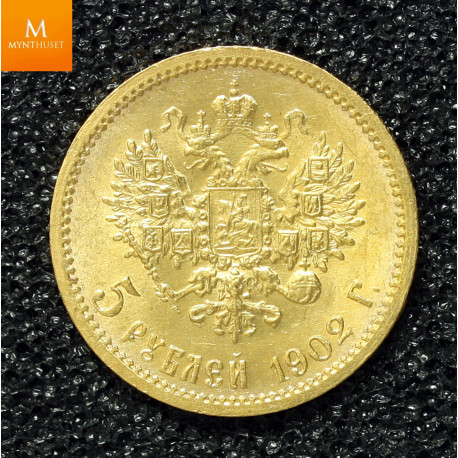 Russia 5 Rouble 1902 AP NGC MS66