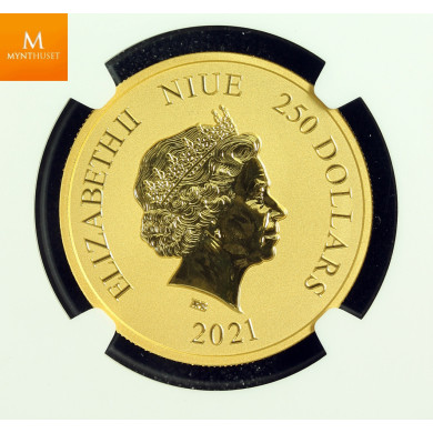 Sjelden! Niue 2021 MICKEY CHRISTMAS 1 OZ GULL OPPLAG KUN 100 STK  NGC MS70 Sjelden! Niue 2021 MICKEY CHRISTMAS 1 OZ GULL OPPLAG KUN 100 STK  NGC MS70