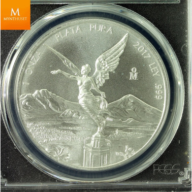 Mexico 2017MO Libertad 2017 kvalitet 0, PCGS MS69 First strike