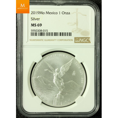 Mexico 2018 MO Libertad kvalitet 0, PCGS MS69