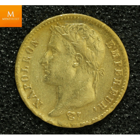 FRANKRIKE 20 FRANCS 1868 A KVALITET 01 I KAPSEL