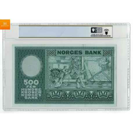 500 kroner 1971 A.3784871 kvalitet 1+/01, PCGS AU50