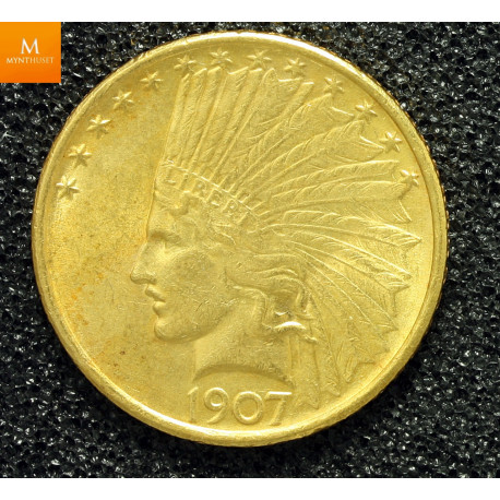 USA 10 Dollar 1892 Carson City Kvalitet 1+ , PCGS XF45