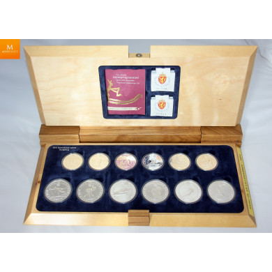 1994 OL LILLEHAMMER KOMPLETT SØLVSETT I KVALITET PROOF 1994 OL LILLEHAMMER KOMPLETT SØLVSETT I KVALITET PROOF