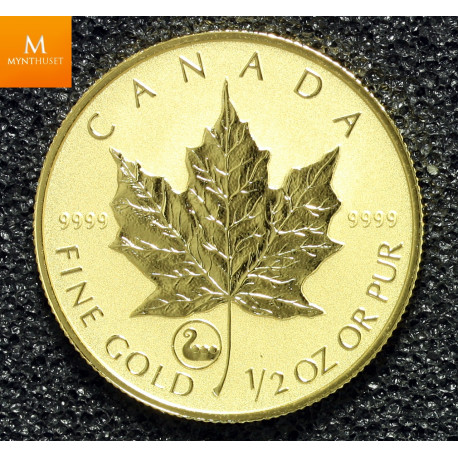 Canada 1 OZ GULL 9999 2001 MAPLE LEAF BU viking privy OPPLAG KUN 1000 Kvalitet SP69