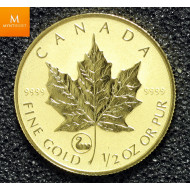 Canada 1 OZ GULL 9999 2001 MAPLE LEAF BU viking privy OPPLAG KUN 1000 Kvalitet SP69