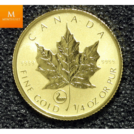 Canada 1 OZ GULL 9999 2001 MAPLE LEAF BU viking privy OPPLAG KUN 1000 Kvalitet SP69