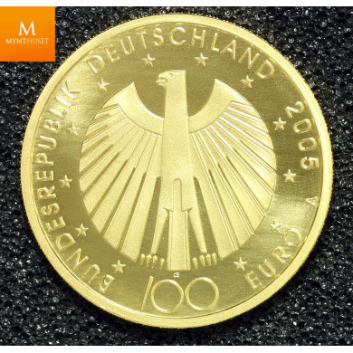 Tyskland 100 Euro 2005 A Fotball VM 2006 kvalitet proof Tyskland 100 Euro 2005 A Fotball VM 2006 kvalitet proof