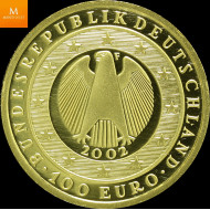 Tyskland 100 Euro 2002 F kvalitet proof i kapsel