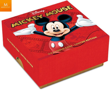 2014 25 DOLLAR 1/4 OZ GULL PROOF COIN DISNEY DAISY DUCK COA 448 NEW ZEALAND MINT