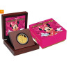 2014 25 DOLLAR 1/4 OZ GULL PROOF COIN DISNEY DAISY DUCK COA 448 NEW ZEALAND MINT