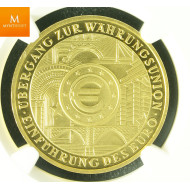 Germany 200 Euro 2002 J 1 oz gull kvalitet proof, NGC PF69 UCAM