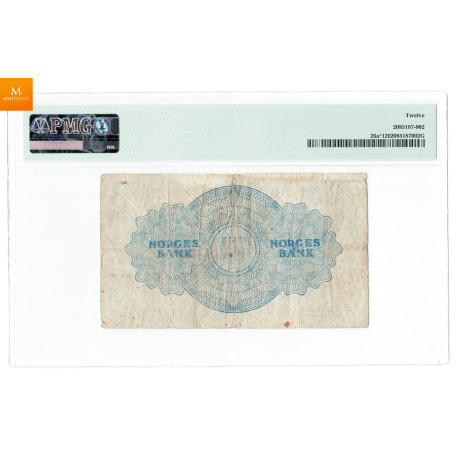 10 kroner 1947 Z.0053786 , 0 million RRR seddel i kvalitet 1, PMG VF30