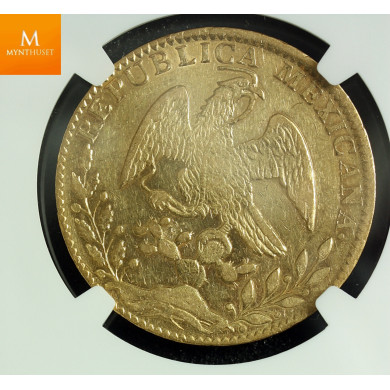 Mexico 8 Escudo1868/58 GO YF NGC AU53 Mexico 8 Escudo1868/58 GO YF NGC AU53