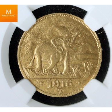 Meget sjelden! Tysk Øst Afrika (Tabora) 15 Rupien 1916 T type 1 kvalitet 01, NGC AU Meget sjelden! Tysk Øst Afrika (Tabora) 15 Rupien 1916 T type 1 kvalitet 01, NGC AU