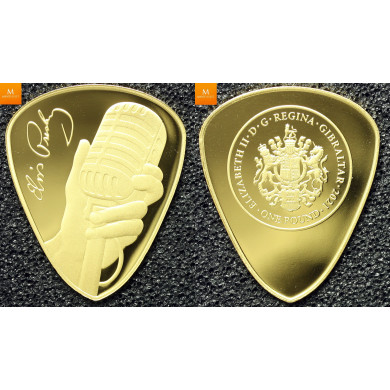 The King of Rock n Roll Elvis Presley GULL 1 Pound 2021i kvalitet proof The King of Rock n Roll Elvis Presley GULL 1 Pound 2021i kvalitet proof