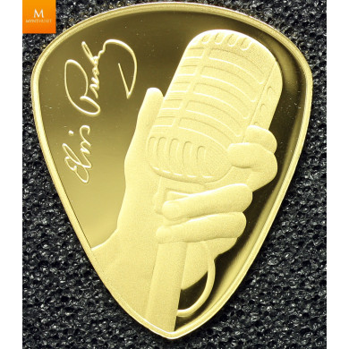 The King of Rock n Roll Elvis Presley GULL 1 Pound 2021i kvalitet proof The King of Rock n Roll Elvis Presley GULL 1 Pound 2021i kvalitet proof