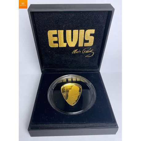 The King of Rock n Roll Elvis Presley GULL 1 Pound 2021i kvalitet proof