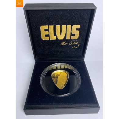 The King of Rock n Roll Elvis Presley GULL 1 Pound 2021i kvalitet proof The King of Rock n Roll Elvis Presley GULL 1 Pound 2021i kvalitet proof