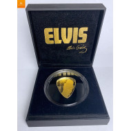 The King of Rock n Roll Elvis Presley GULL 1 Pound 2021i kvalitet proof