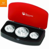 Australia 2012 Year DRAGON Lunar 3 MYNT SETT 2, 1 og 1/2 Oz SØLV I KVALITET PROOF