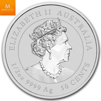 Australia 1/2 oz 2021 sølv Lunar serie III okse 