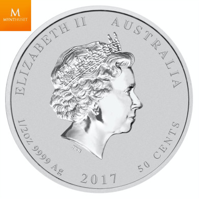 Australia 1/2 oz 2017 sølv Lunar series II Rooster