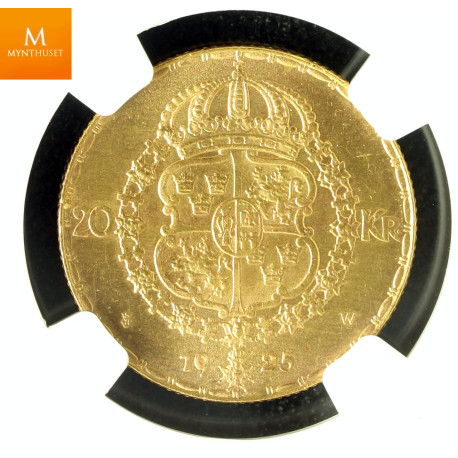 Sweden 20 kronor 1925 NGC MS63