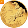 Australia 2023 1/10 oz Gull Lunar Serie 3 Year of the Rabbit Proof M/Etui & COA